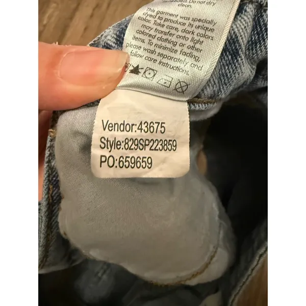 PACSUN‎ - Blue Denim Mom Shorts, Women's 26, MUST SEE! 100% Cotton - Image 8