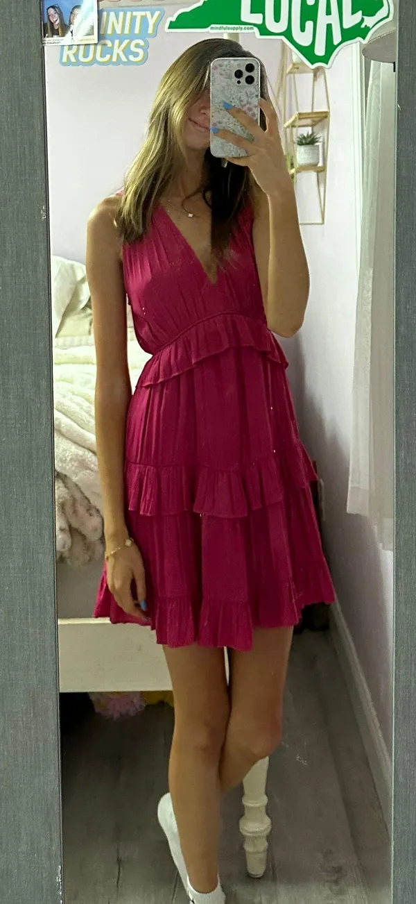 pink boutique mini dress - Image 3