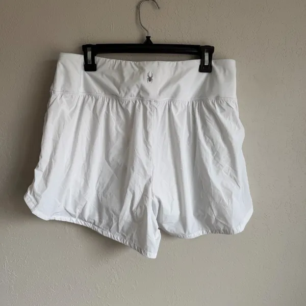 Spyder Active White Running Cycling Athletic Shorts Womens XL Classic Staple - Image 5