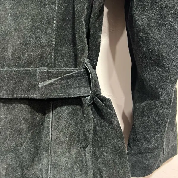 Firenze Leather Factory Suede Leather Jacket Black - Image 9