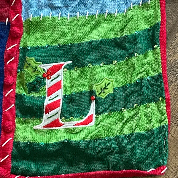 Tiara Women's Christmas Cardigan Sweater XL Multicolor Festive Holiday NOEL‎ - Image 4