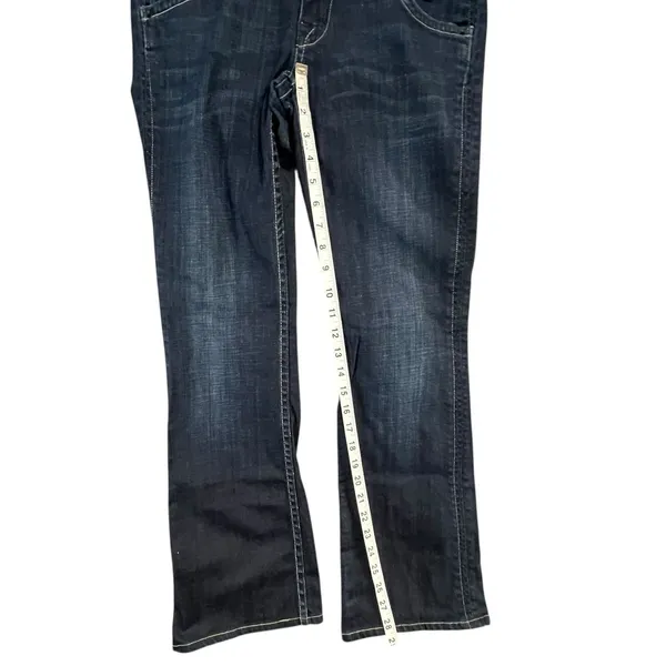 Hudson Y2K Signature Bootcut Jeans 26 Blue Denim Low Rise Flap Pockets Western‎ - Image 10
