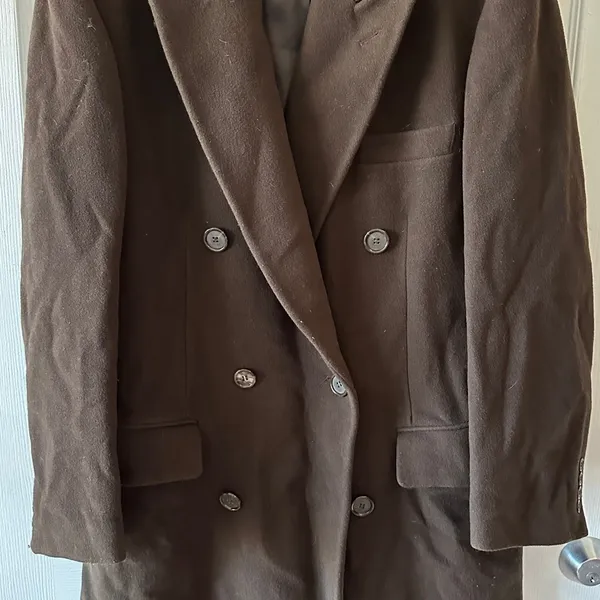 Chaps by Ralph Lauren Women’s Chocolate Brown Wool Overcoat, Size Medium - Image 15
