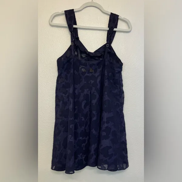 Victoria's Secret Vintage Y2K Babydoll Dark Blue Chemises Top with Bow Size S‎ - Image 6
