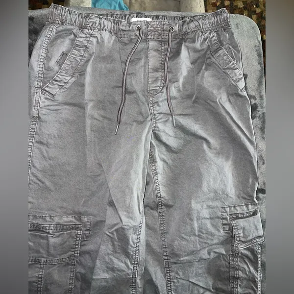 Garage Tanner Tie Up Cargo Pant in Grey Forged Iron Size Small - Image 7
