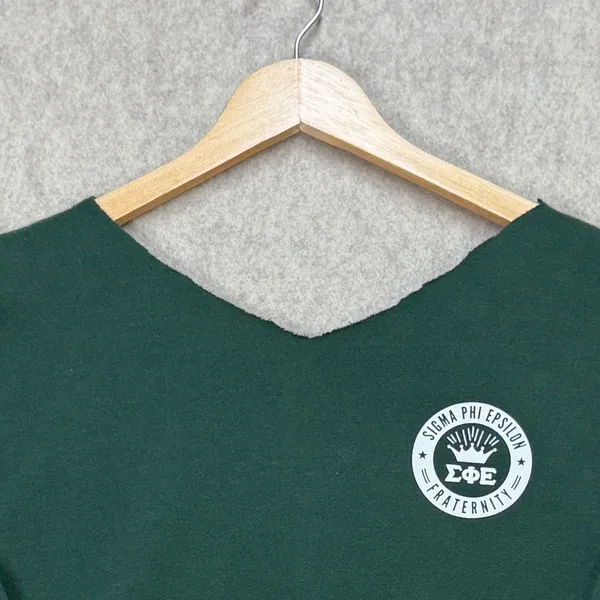 Gildan Sigma Phi Epsilon Women M Green Collegiate Retro Lounge Fraternity Sweatshirt - Image 5