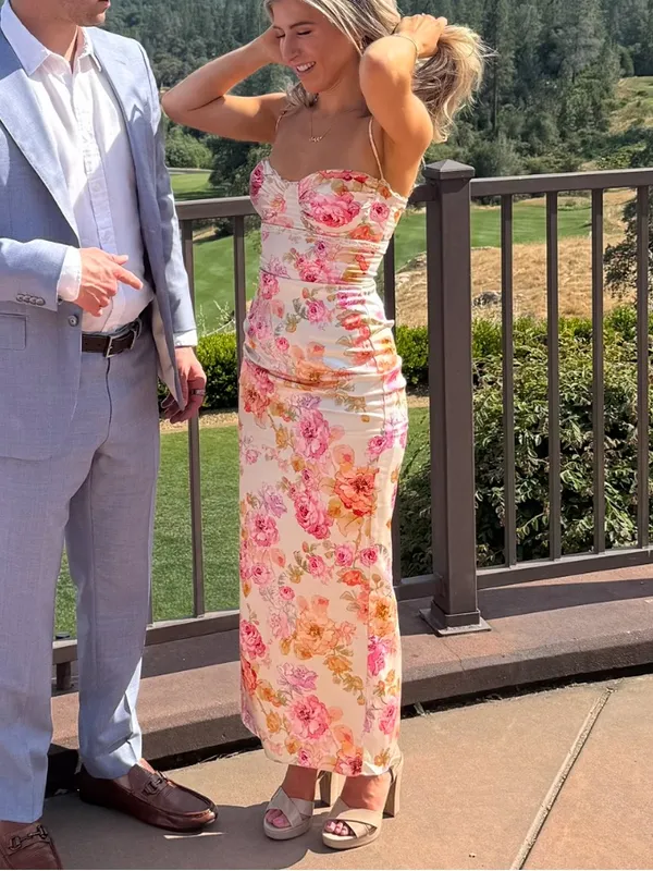 House of CB JOSEFINA Ivory Floral Maxi Dress - Image 5