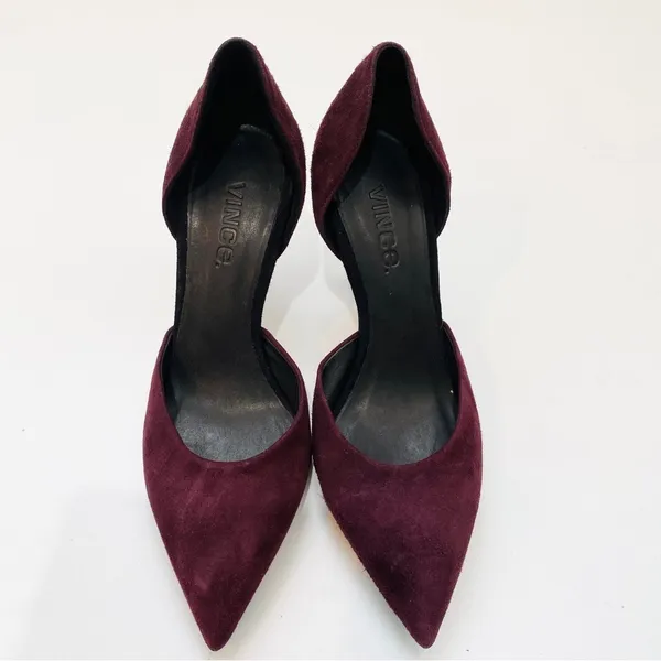 Vince Maroon leather heels - Image 3