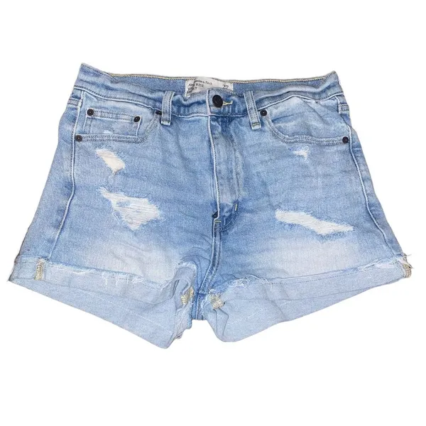 abercrombie and fitch high rise jean shorts size 27/4 - Image 3