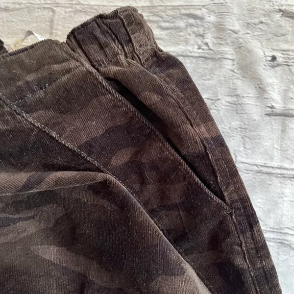 Tinseltown Camo Corduroy Joggers Large Trackpants Utility Pockets Womens Pants - Image 14