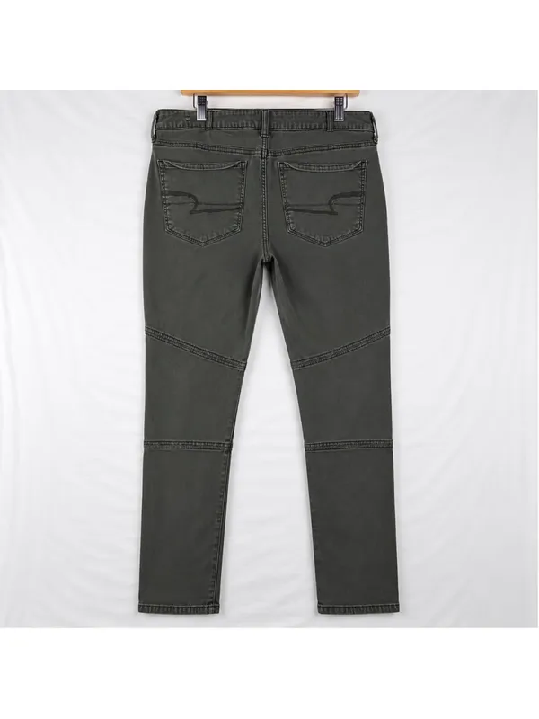 American Eagle Super Super Stretch X Jeggings 14 Regular Gray Utility Pants - Image 2