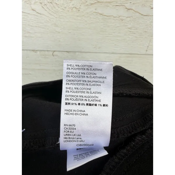 Anthropologie‎ Black High Rise Skinny Jeans Double Button Trousers Size 28 NEW - Image 8