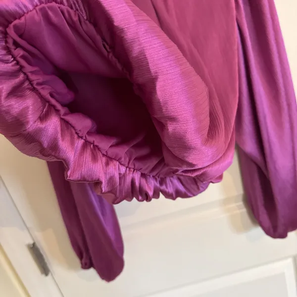 Flying Tomato Orchid‎ Long Sleeve Bubble Top Size Medium - Image 3