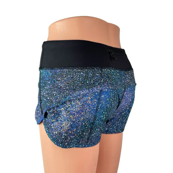 Lululemon Speed Strive Multi Black Yoga Gym Athletic Activewear Running Shorts 2 - Image 3