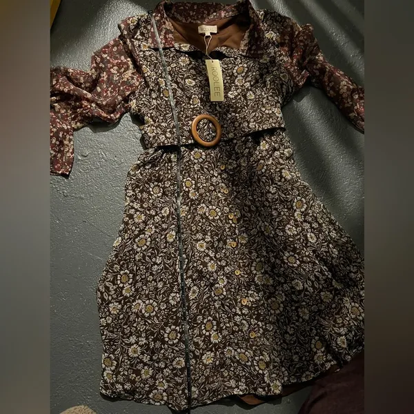 Roolee Floral Patterned Women's Dress - Image 5