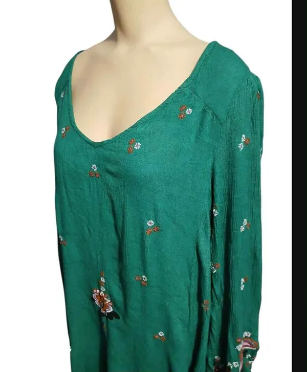 Free People Dress Floral Mini Tunic size L - Image 7