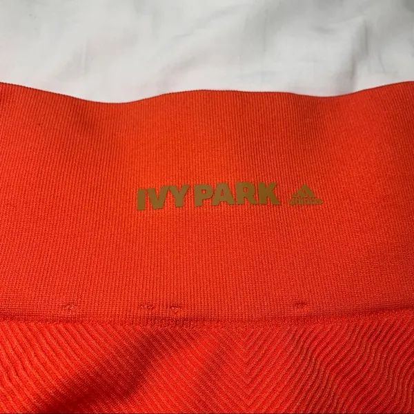 Adidas IVY PARK High Waist Bike Short in Real Coral - Image 5