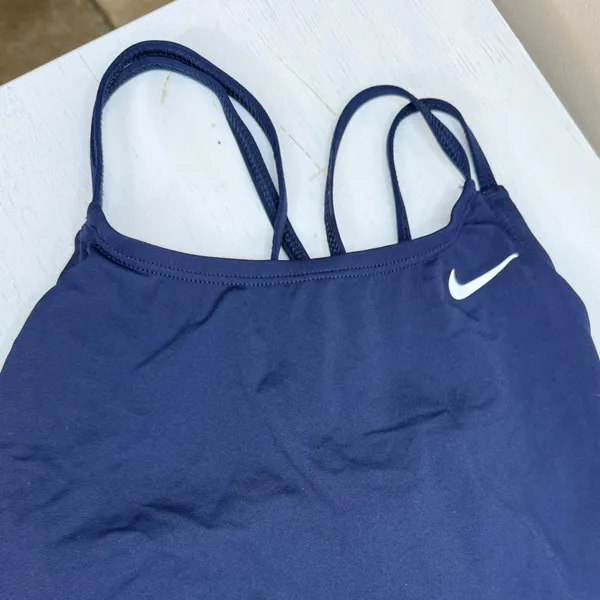 Nike Women's Hydrastrong Solid Spiderback One Piece Navy NWT - Image 4