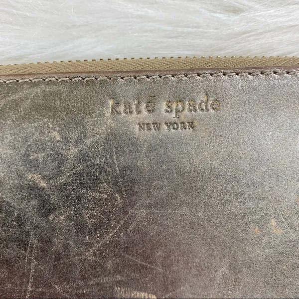 Kate Spade New York Gold Zipper Wallet - Image 2