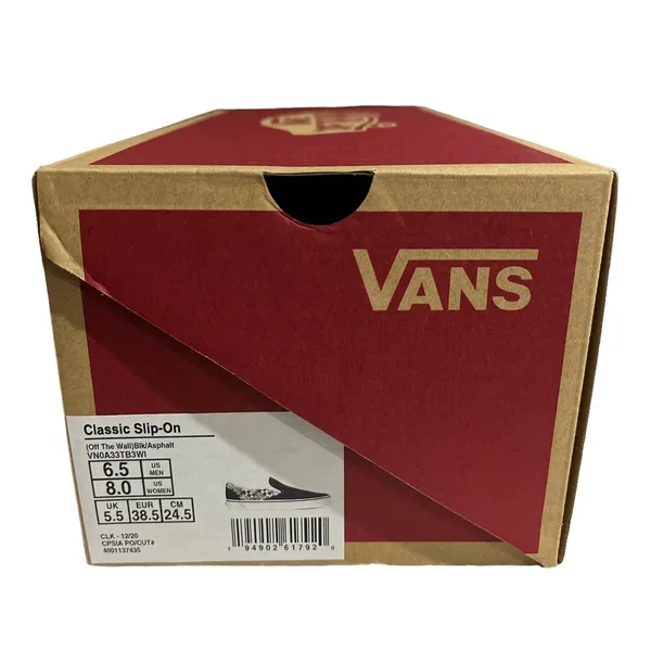 Unisex Vans Off The Wall Classic Slip On Black/Asphalt M6.5/W8 - Image 5