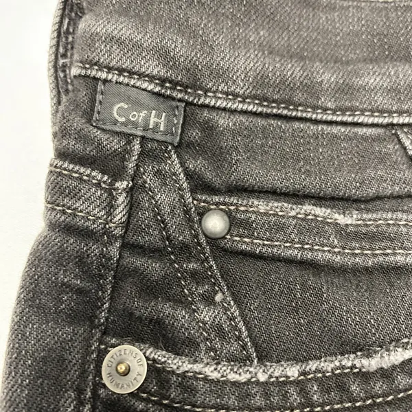 Citizens of Humanity Rocket Crop Women's Sz 25 Black Distressed Skinny Jeans EUC - Image 10