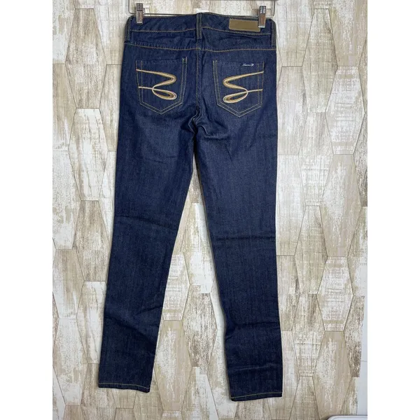 Seven 7 Skinny Jeans Dark Wash Denim Women Size‎ 25 - Image 2