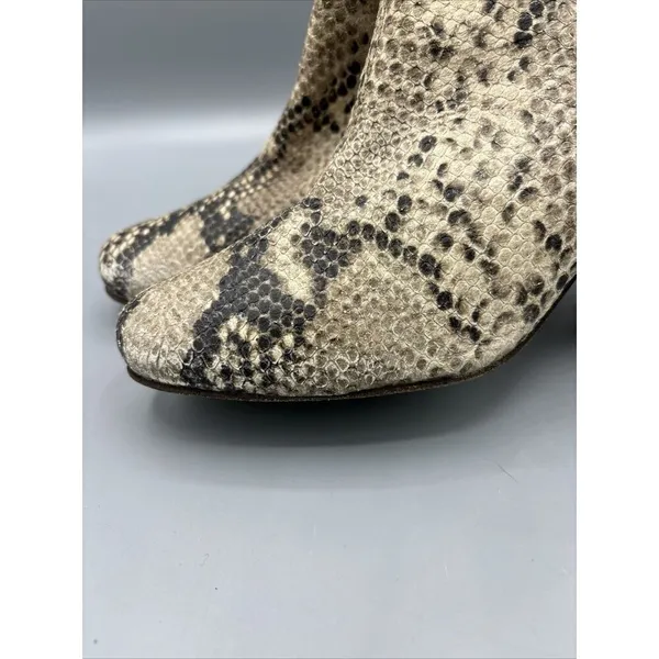 Free People Snake Skin‎ Reptile Block Heel Women’s Boots Size 37 - Image 11
