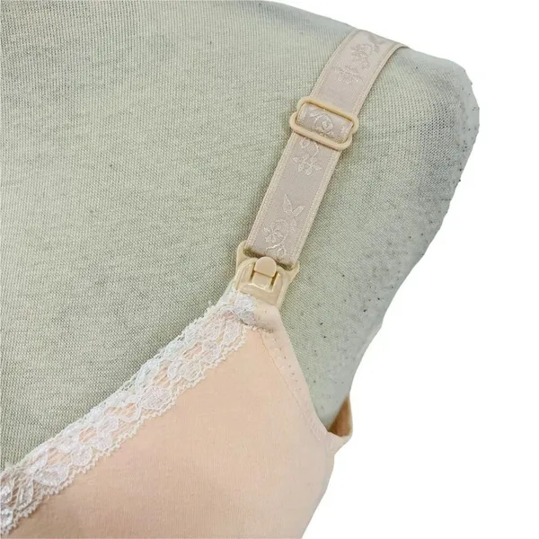 Momma's Comfy Maternity Bra Peach Cotton Xlarge - Image 3