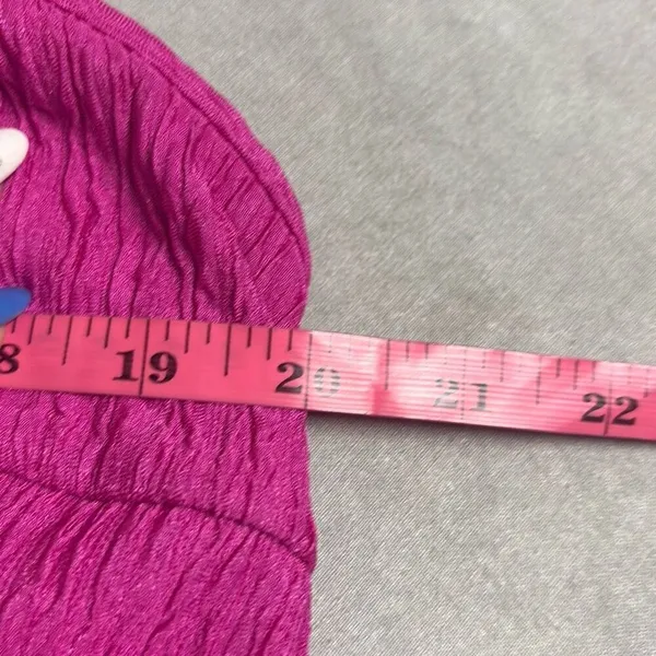 Shein Curve 2XL Hot Pink‎ Textured Knot Front Slip Mini Dress Sexy Summer Vacay - Image 7