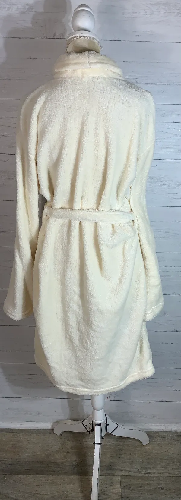 Adrienne Vittadini Cream Off White Color Ladies Robe One Size Fits All - Image 4