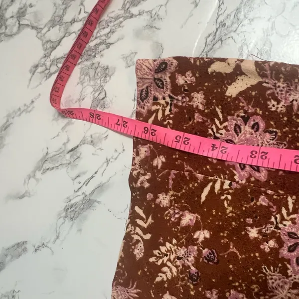 NWOT Free people lux floral jumpsuit ruffle brown‎ pink Sz S - Image 9
