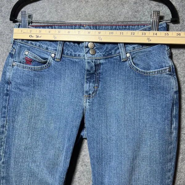 Wrangler Twenty X Jackson Womens 7/8 30 Medium Wash Slim Straight‎ Leg Jeans - Image 2