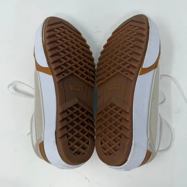 Vans Old Skool Stacked Canvas Platform Sneaker Oatmeal Beige Women Size 7 - Image 8