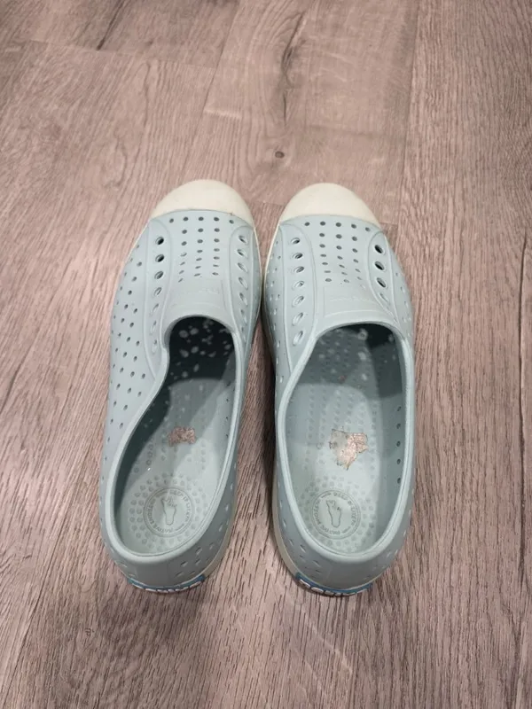 Native Jefferson Slip-On Shoes Light Blue Rubber Size W10 M8 - Image 7