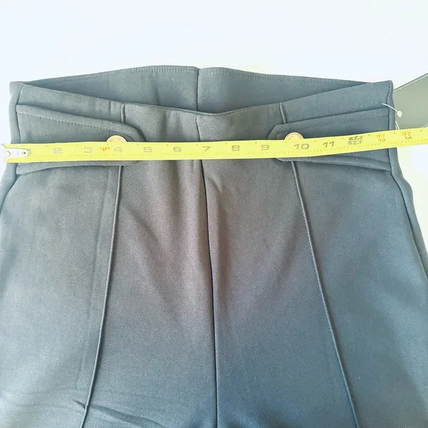 C-Mode Black Flared Pants Leggings‎ Women’s Sz Medium Warm Inside - Image 5