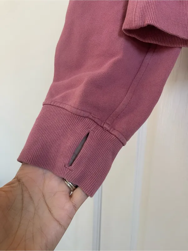 Women’s Lululemon Scuba Oversized Funnel Neck Half Zip Brier Rose XS/S - Image 8