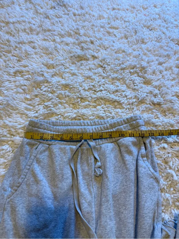 American Eagle Light Gray Wide Leg Sweatpants - Image 5