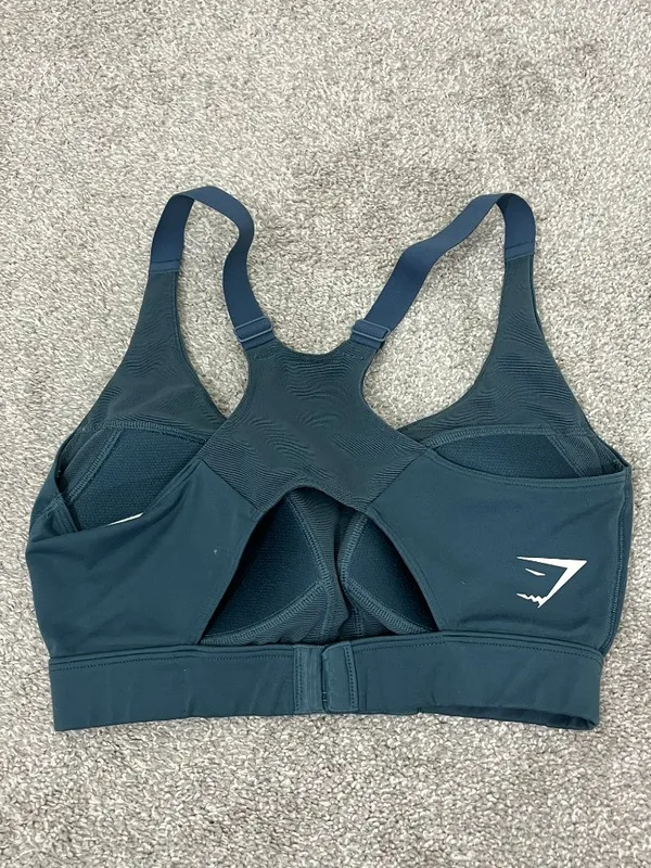 Gymshark Small Teal Green Molded Cup Activewear Sports Bra - Image 2