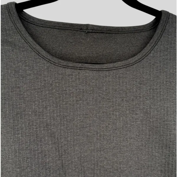 Lululemon Womens Ebb to Street Long Sleeve Shirt Ribbed Cropped Top‎ Black Sz 12 - Image 7