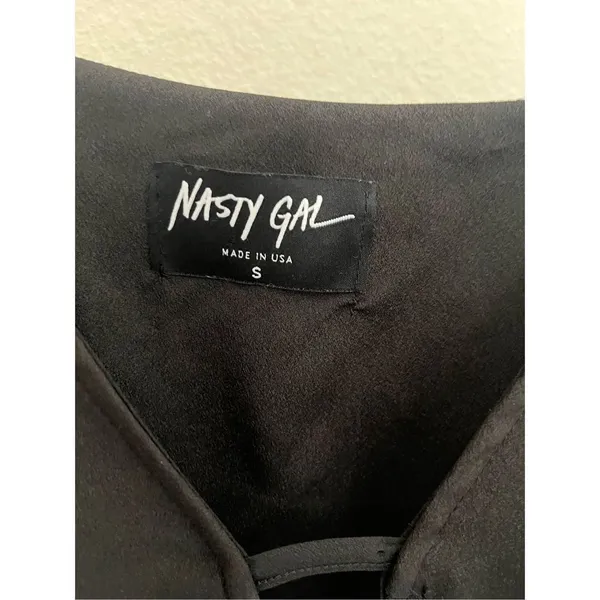 Nasty Gal Black Lace Mini Dress - Image 3