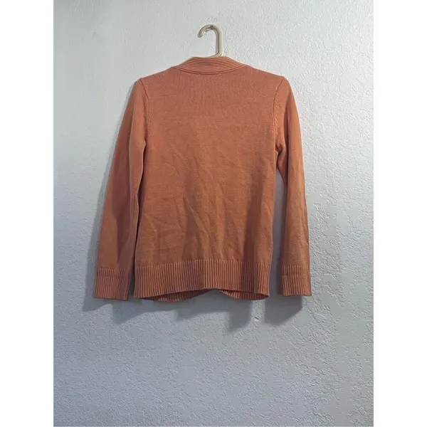 Pendleton cardigan grandpa sweater orange ps petite small - Image 3