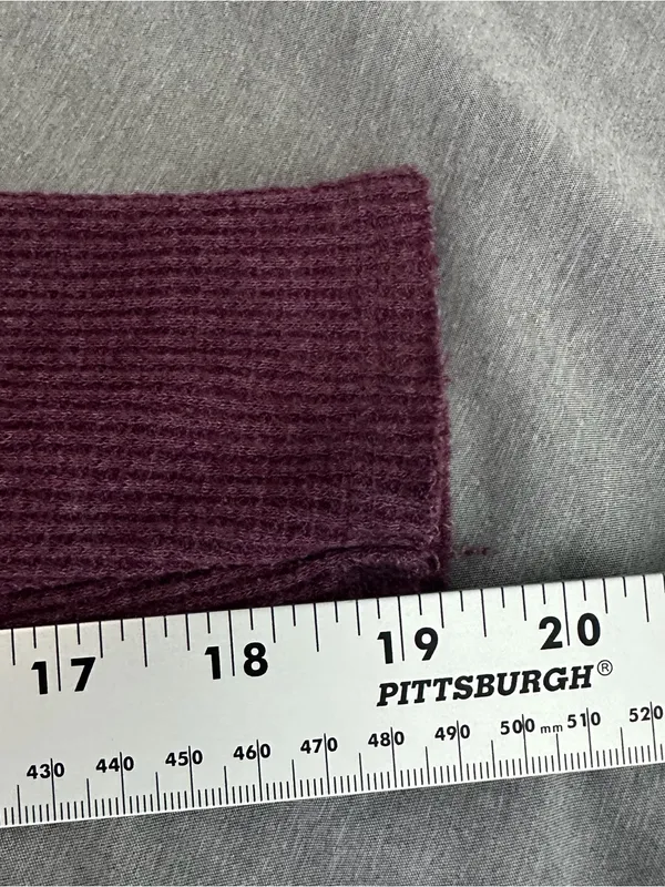Free People We The Free Women’s Medium Purple Waffle Knit Thermal Top - Image 9