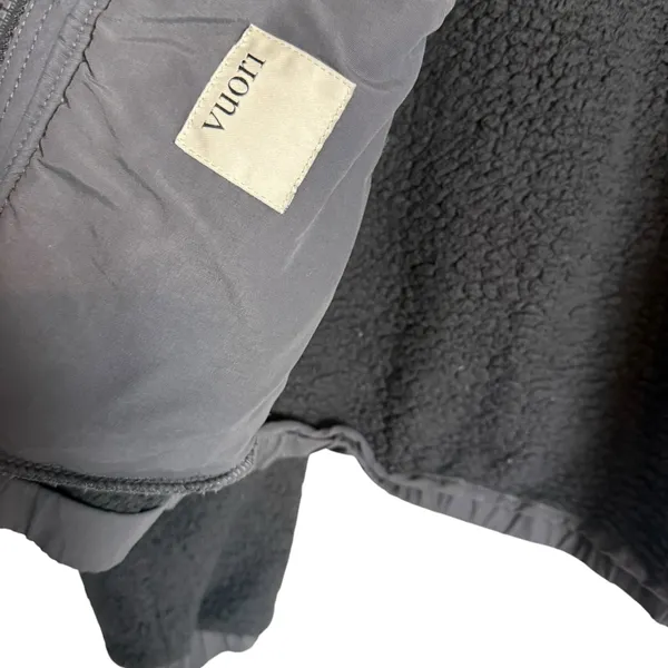 Vuori Women’s Gray Cozy Sherpa Full Zip Hiking Outdoor Warm Jacket Size Medium - Image 9