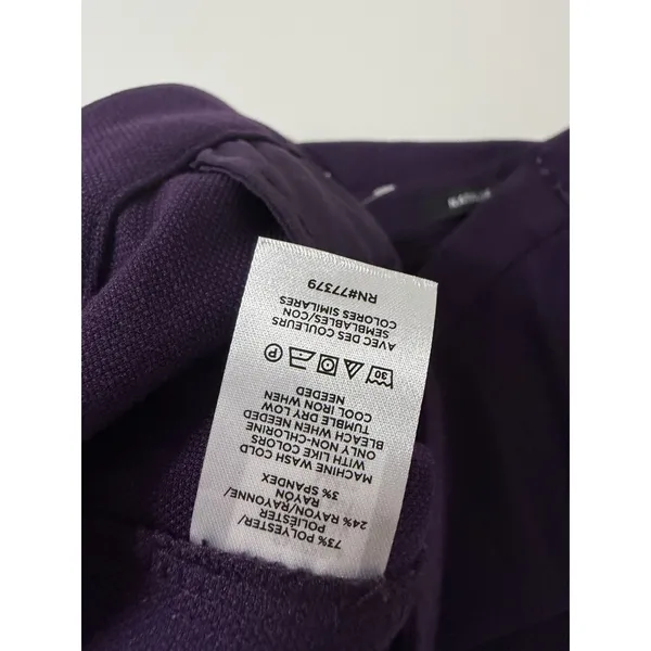 Ann‎ Taylor Natalie Pant Size 12 Aubergine Career Wear Office Business Casual - Image 5
