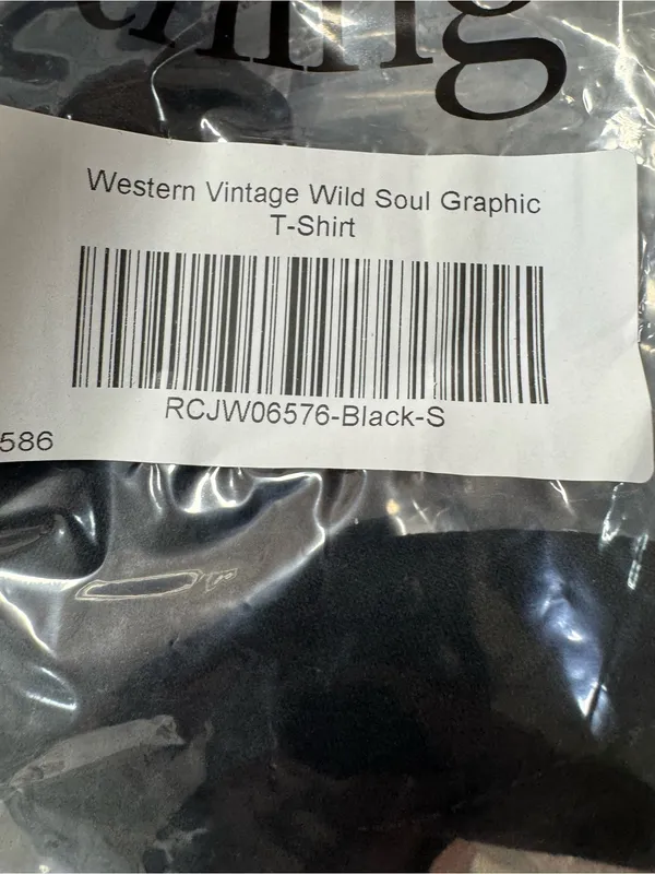 Rosa Clothing Western Vintage Wild Soul Graphic T-Shirt Small New - Image 2