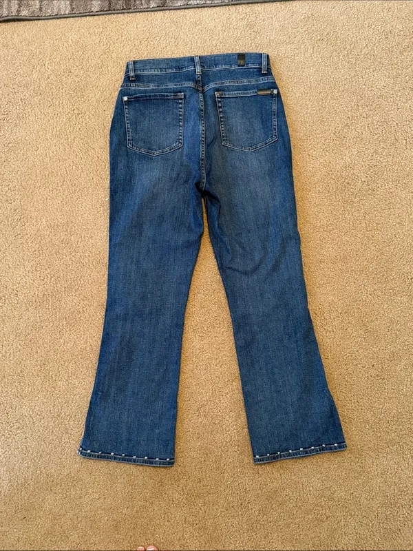 7 for all Mankind Slim Kick Jukebox Jeans with Hem Studs - Image 2