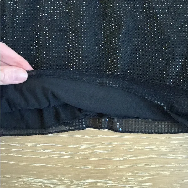 Oh Polly Racerback Top Mesh Aine Size US 2 Black - Image 4