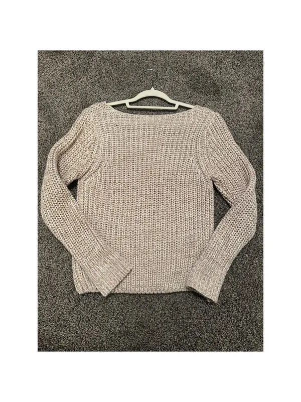 Brave Soul Chunky Knit Sweater Beige Women's Small - Image 5