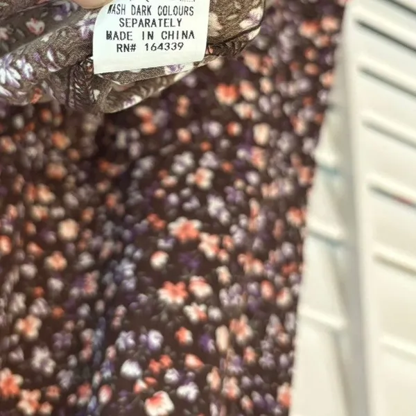 Petal +‎ Pup Purple Floral Midi Dress Size 10 - Image 9