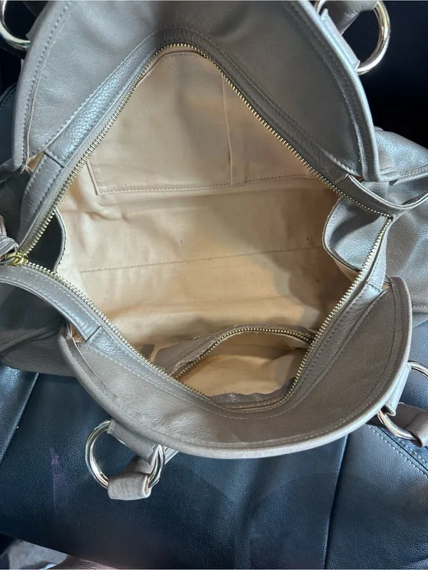 Le’ Bulga & Co. Leather Boho Bag Brown - Image 5